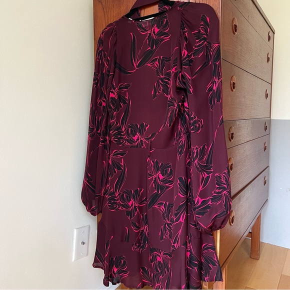 A.L.C. Embrey Dress in Bordeaux - Picture 7 of 9